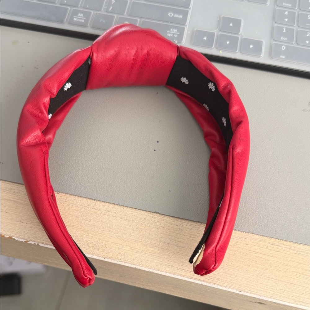 Lele sadoughi
Red faux leather Headband